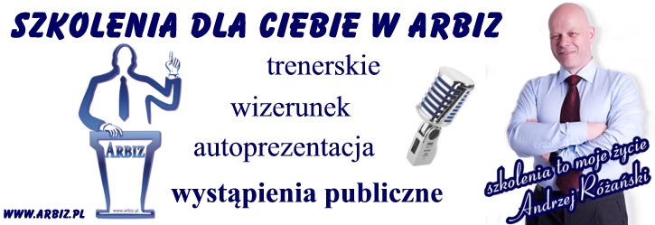 Akademia Przemawiania ARBIZ - Andrzej Rózański. Oferuję szkolenia trenerskie o raz szkolenia w zakresie wystąpień publicznych
