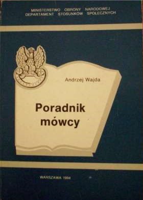 Okładka książki Andrzeja Wajdy Poradnik Mówcy